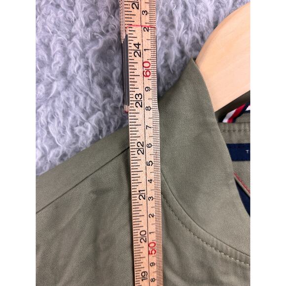 Tommy Hilfiger Men’s XS Olive Green Bomber Jacket Zip Front Lightweight - Picture 7 of 9